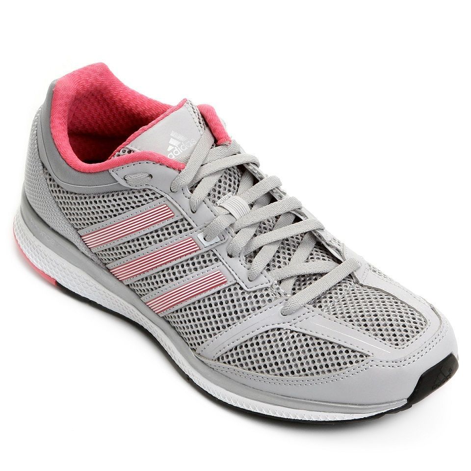 tenis adidas cinza com rosa